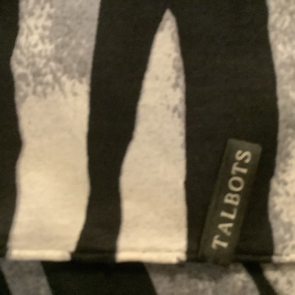 Talbots Rectangular Zebra Stripe Scarf - Picture 8 of 8